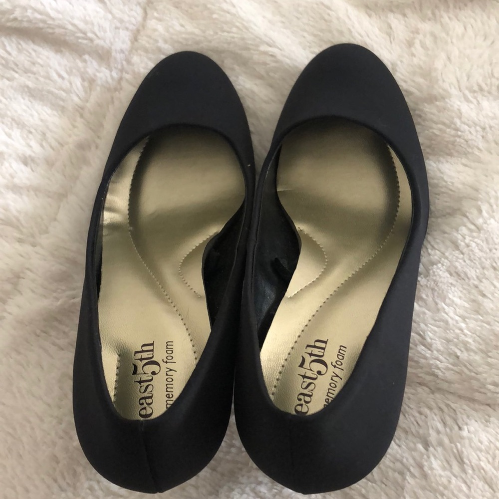 east 5th black high heels
